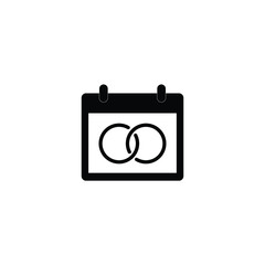 wedding day  calendar Happy wedding day, marige icon love icon 