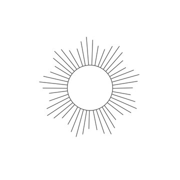 Logo design element with Sun.