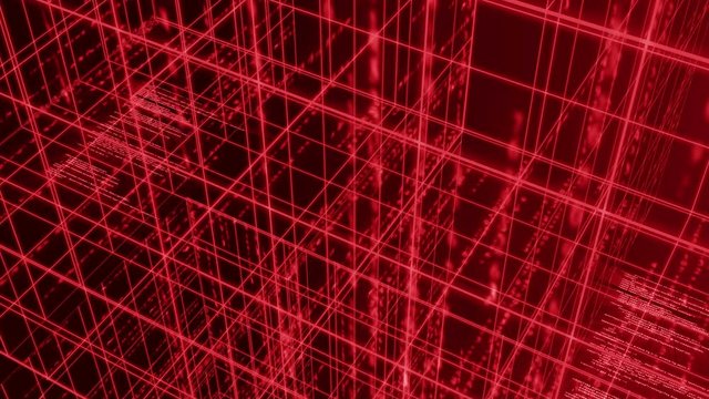 abstract line grid background digital technology with number 4K