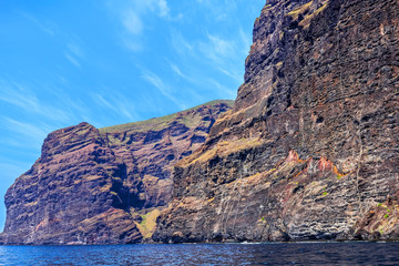 beautiful landscape of the cliffs of Los Gigantes in Tenerife