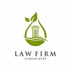 scale of justice logo design . justice law and attorney logo design Vector template