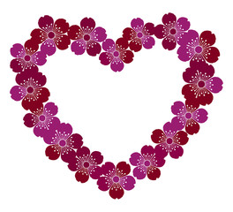 桜の花 背景素材 フレーム コースター イラスト ベクター