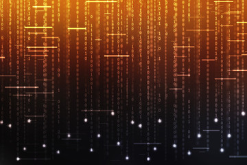 2d illustration Abstract futuristic electronic circuit technology background