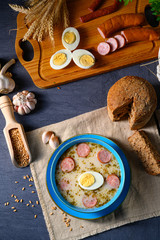 Easter in Polish: sour flour soup for Easter breakfast (Żurek)