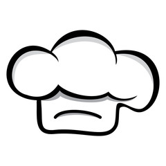 chef hat logo vector design simple