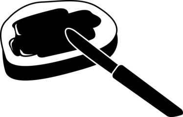  Toast with chocolate butter icon