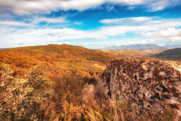 Ficuzza Forest near Palermo, Sicily in Autumn