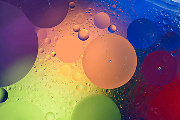 abstract colorful background of multicolored circles