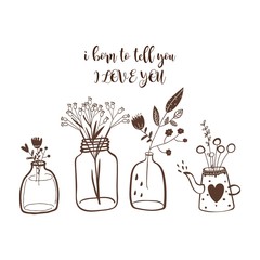 Potted Plants for your design template, icon, gift card