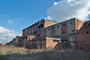 Fototapeta na wymiar Devastated factory