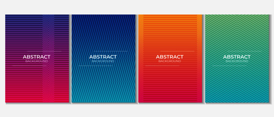 Abstract Colorful Gradient Minimalis Line background