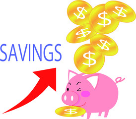 貯蓄が増えるイメージ（ＵＳドル）