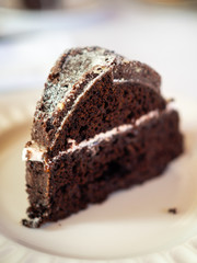 Close-up of a chocolate cake