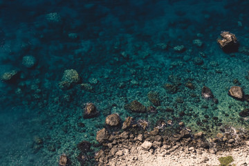 Aerial view of Ionian sea, Zakynthos, Greece
