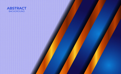 Presentation Blue And Gold Background Abstract