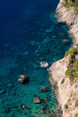 Aerial view of Ionian sea, Zakynthos, Greece