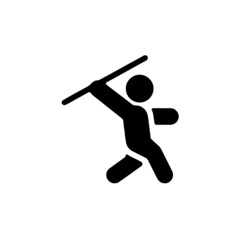 javelin throw icon outline design vector 