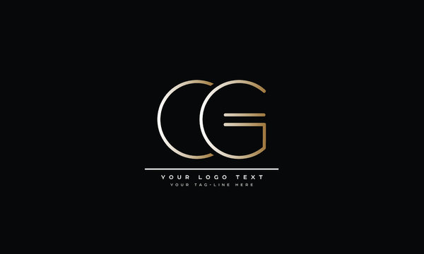 CG ,GC ,C ,G  Letter Logo Design with Creative Modern Trendy Typography