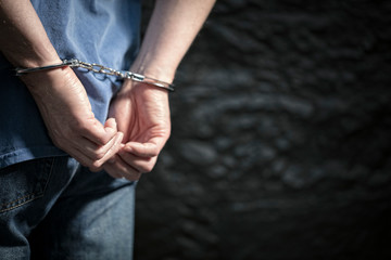 Criminal in handcuffs