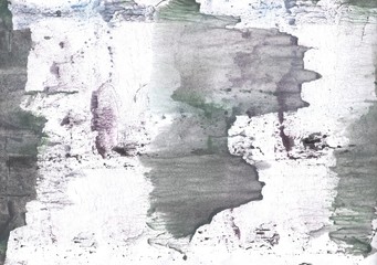 Gray-green abstraction. Abstract painting background. Watercolor texture