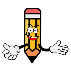 Pencil Cartoon Character illustration