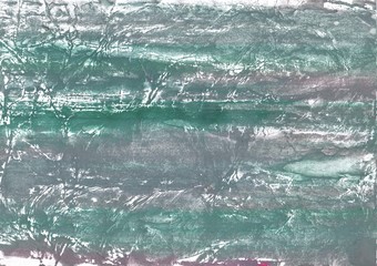 Gray green painting. Abstract watercolor background. Painting texture