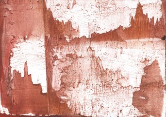 Fototapeta premium Brown painting. Abstract watercolor background. Painting texture