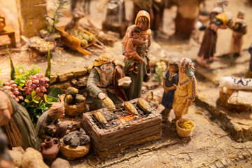 plaster figures representing the belen