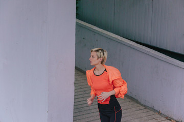 Athletic female runner