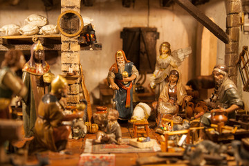 plaster figures representing the belen