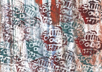 Abstract red blue art. Painting background. Abstract texture