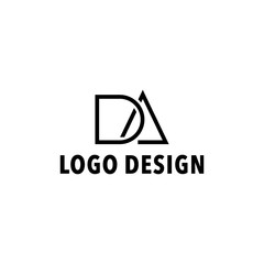 Initial DA Logo Design Vector
