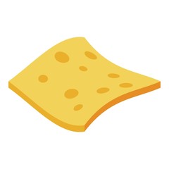 Cheese potato chips icon. Isometric of cheese potato chips vector icon for web design isolated on white background