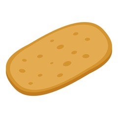Chips potato food icon. Isometric of chips potato food vector icon for web design isolated on white background
