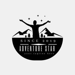 Template Adventure Star Logo for your company