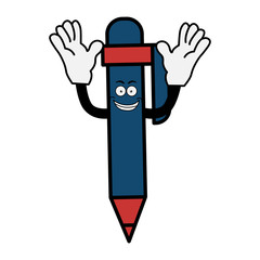 Pen Cartoon facial expressions illustration