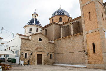 Fototapeta premium Our Lady of Solace Church in Altea - a touristic town located in the province of Alicante, Costa Blanca, Spain