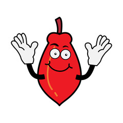 Papaya Cartoon illustration vector