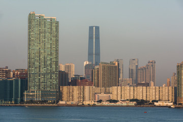 Fototapeta premium Skyline von Hongkong-Kowloon.