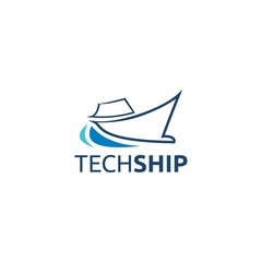 Tech Ship Logo Simple and Templates