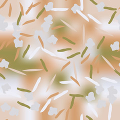 Field camouflage of various shades of white, green and beige colors