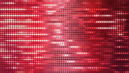 Glitter Spangle line curtain 3D illustration background.