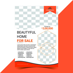 Unique real estate business flyer design template, brochure template vector, lifelet, newsletter a4 size in illustrator