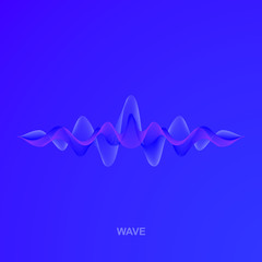 wave of sound. vector illistration. 