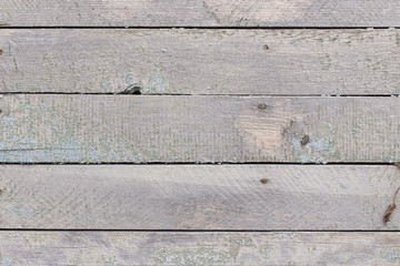 Texture of old weathered wooden fence or wall. Textured surface of brown wood (hardwood) close up. Rough grungy (grunge) background. Shabby and ragged (rugged) timber backdrop. Rustic or country view