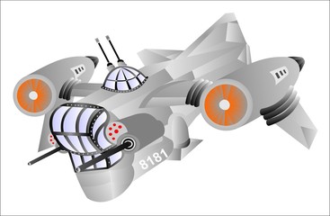 Spaceship shuttle for hunter nayomniki