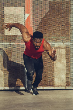 Urban running and sprinting workout