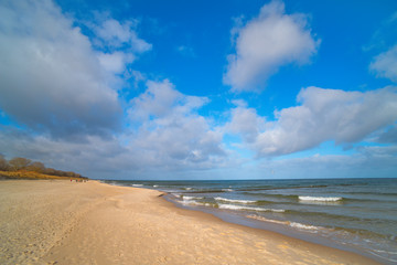 On the island of Usedom, Baltic Sea, in winter.