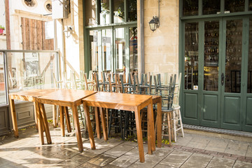 Atmospheric old street in a cozy Mediterranean city