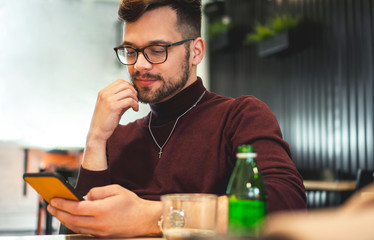 Young man chatting on the phone